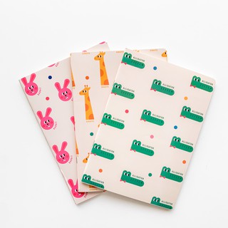 Combo vở kẻ ngang Crabit Zoo 80 trang