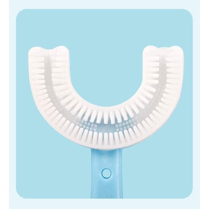 Bàn Chải Đánh Răng cho béFREESHIPBàn chải đánh răng Silicon Chữ U Cho Bé 2-6 Tuổi