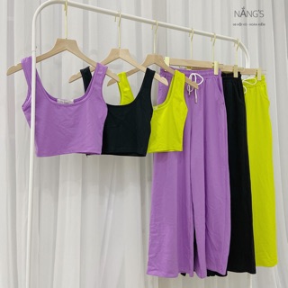 Set áo croptop và quần