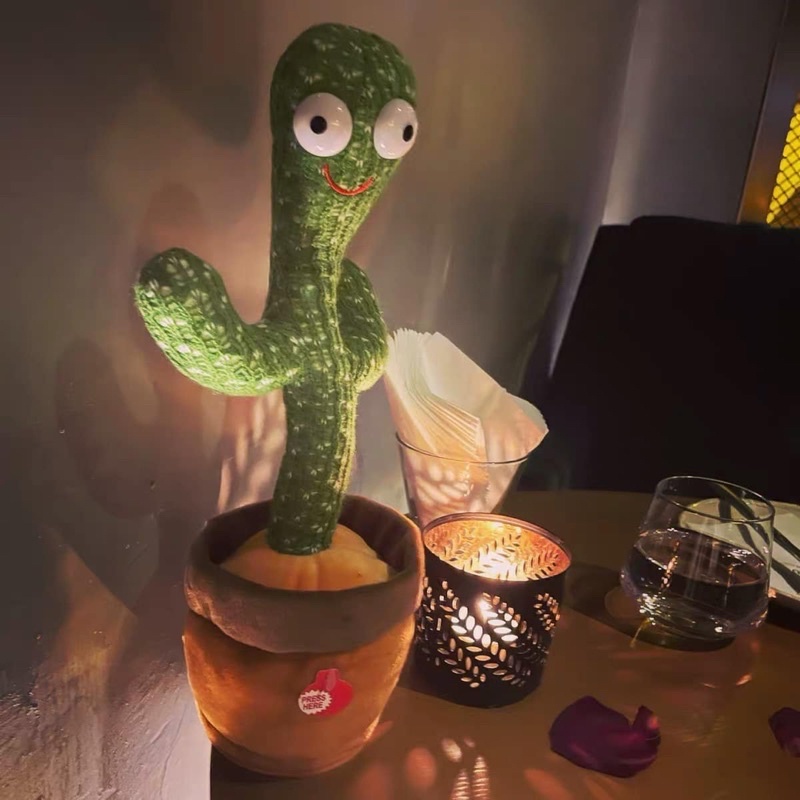 Cây Xương Rồng Nhảy Múa Biết Nhại Tiếng Đồ Chơi Cho Trẻ Em Sạc USB