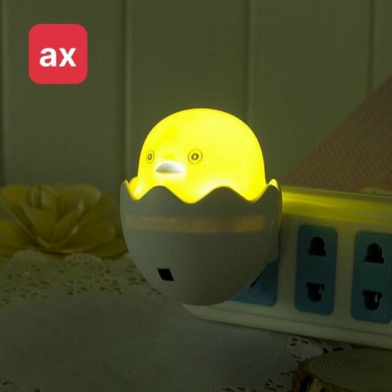 Đèn Ngủ Cảm Ứng Hình Gà Con Mini Dễ Thương 🍀FREESHIP🍀Đèn ngủ cảm biến ánh sáng siêu tiết kiệm điện