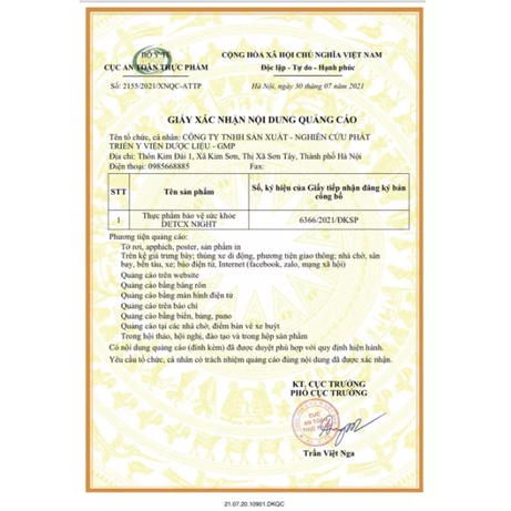 Detox Night - Thải Độc Cơ Thể, Giảm Mỡ Bụng Chuyên Sâu