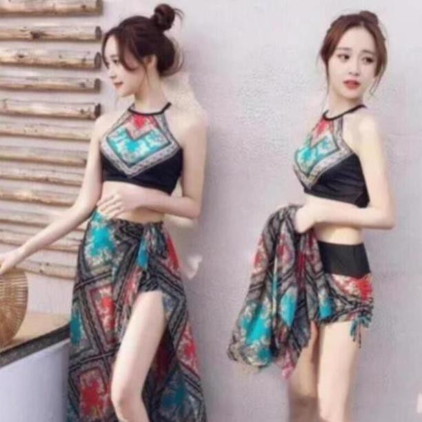 Bộ bikini nữ - Bộ đồ đi biển - Bộ đồ bơi nữ 3 chi tiết cực kì sang chảnh | BigBuy360 - bigbuy360.vn