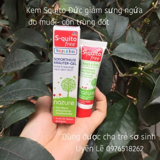 Kem bôi khi bị muỗi- côn trùng đốt cho bé sơ sinh Squito Đức