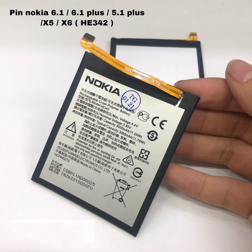 PIN NOKIA HE342 / NOKIA6.1 / NOKIA5.1 PLUS / NOKIA6.1 PLUS / X5 / X6 / TA-1116 / TA-1099