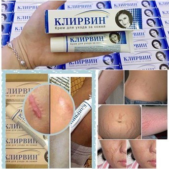 Kem Làm Mờ Sẹo Nga Klirvin Cream 25g Giúp Giảm Sẹo Thâm, Sẹo Lồi Phục Hồi Da