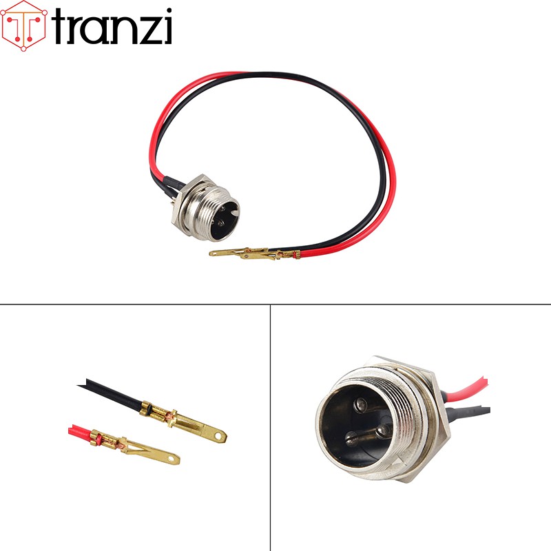 Giắc GX12 3P đực 12mm - túi 5 cái