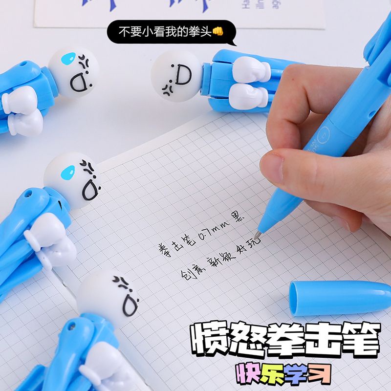 🧐 BÚT ĐEN HOT TREND MẶT QUẠO NẮM ĐẤM