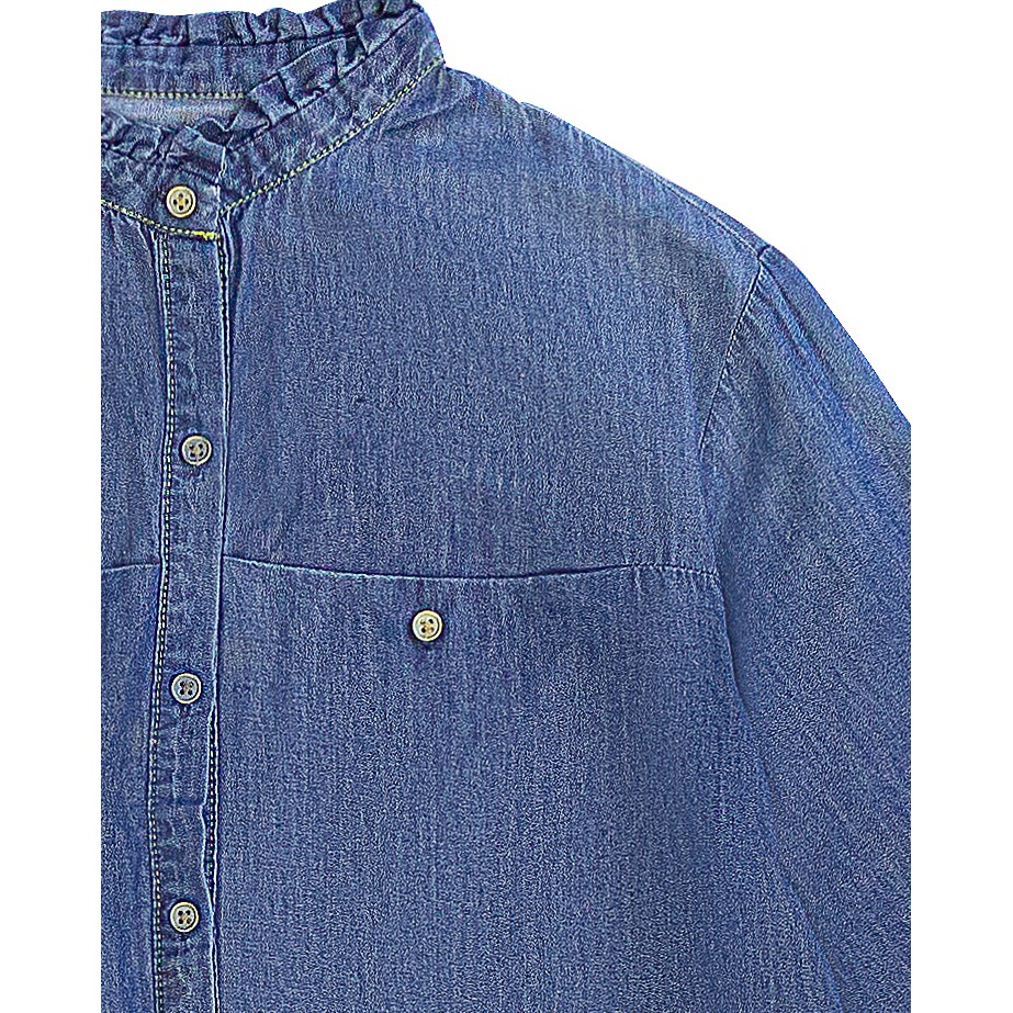 Áo sơ mi jean nữ dài tay MESSIJEANS SJW-674-18