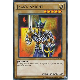 Thẻ bài Yugioh - TCG - Jack's Knight / YGLD-ENC13'