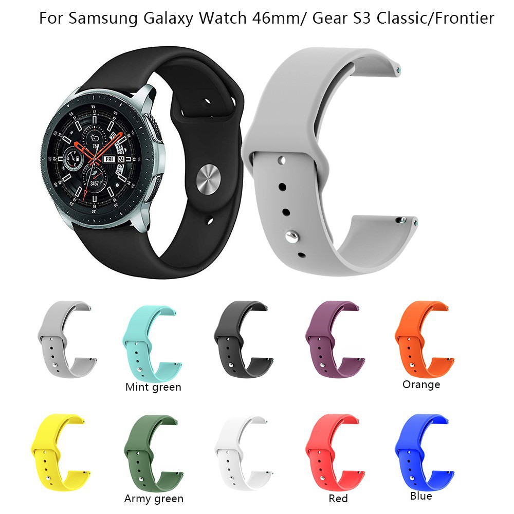 Dây đeo Silicon thể thao dành cho đồng hồ thông minh Samsung Gear S3 kích thước 22x46mm
