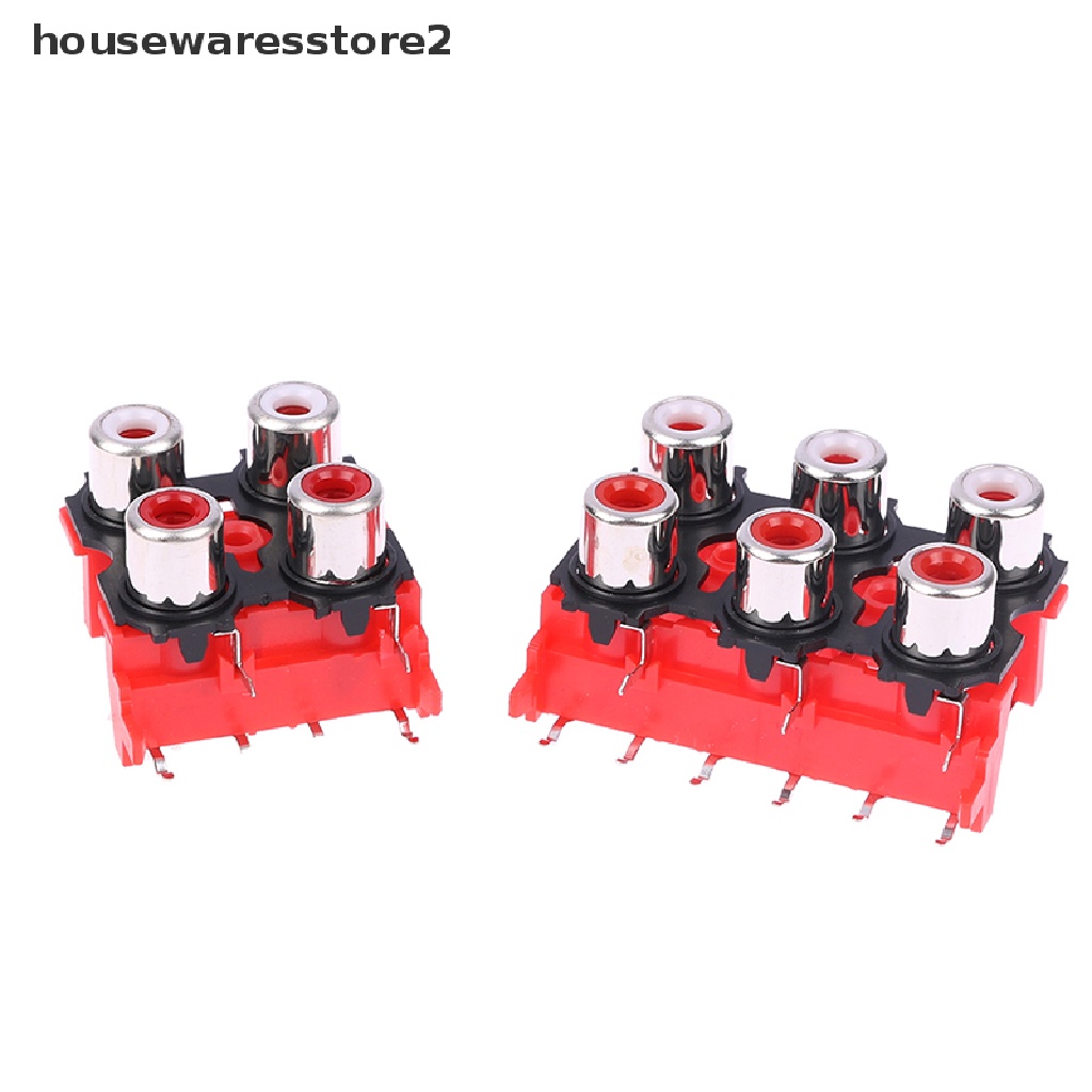 Set 2 Đầu Nối AV 2-8.4-13 2P 4P 6P 8P RCA Female Chất Lượng Cao