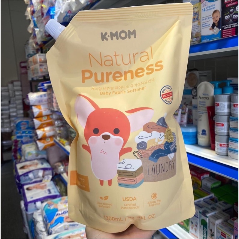 Nước giặt, xả K-mom KM13127 1300ml (túi)