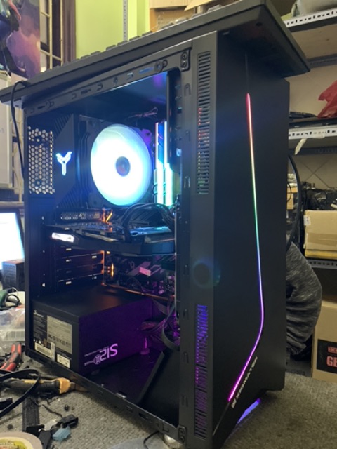 Vỏ case máy tính Xigmatek Eros | Dải led RGB mặt trước | Kính cường lực | Hỗ trợ lắp main ATX | BigBuy360 - bigbuy360.vn