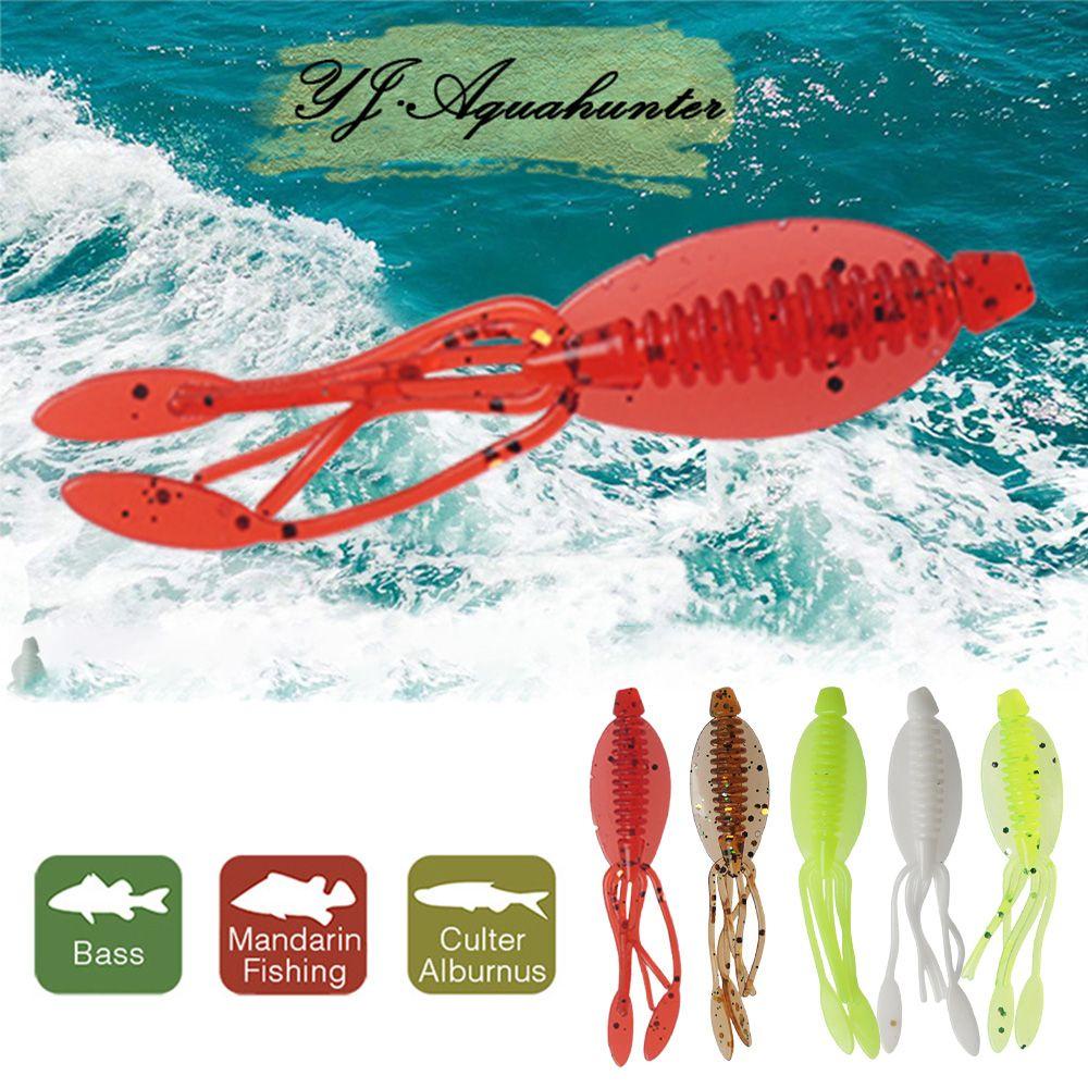 PISTA Mồi Câu Cá Giả Hình Bạch Tuộc Bằng Silicon Mềm 65mm