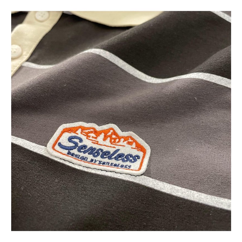 Áo Sweater POLO Tay Dài Kẻ Sọc Kiểu Retro Thời Trang Xuân Hè Cho Nữ