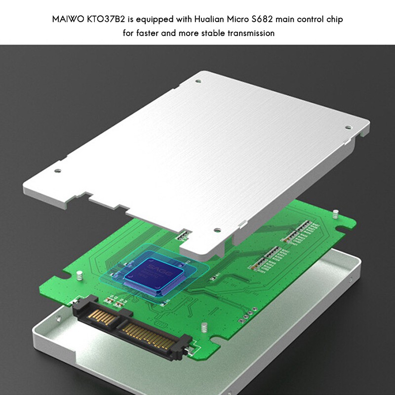 Thẻ Chuyển Đổi Tự Động Maiwo Kt037B2 Tf Sang Sata 2 Hoặc 4 Traid0 | BigBuy360 - bigbuy360.vn