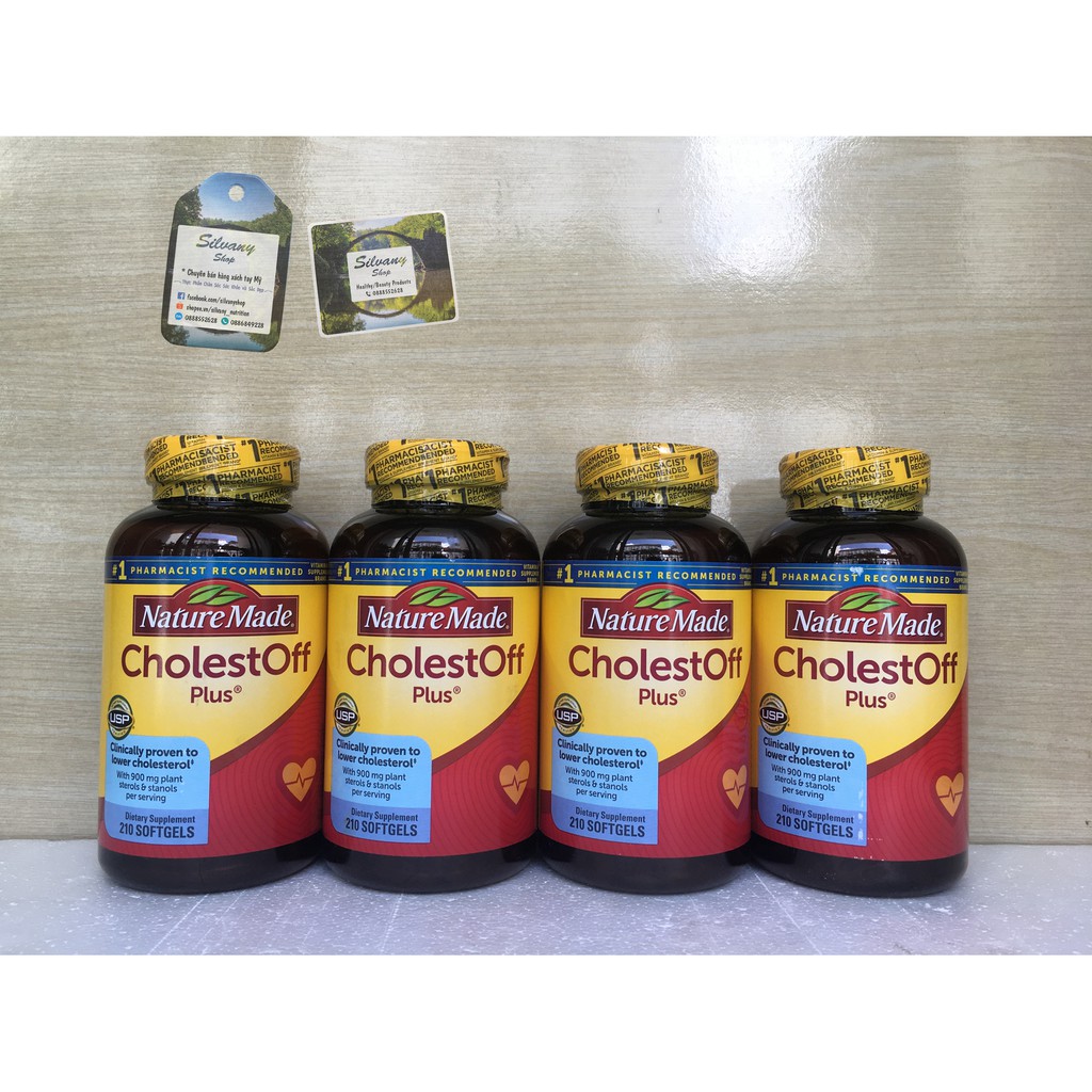 Nature Made CholestOff Plus - Giảm Cholesterol - 210 viên