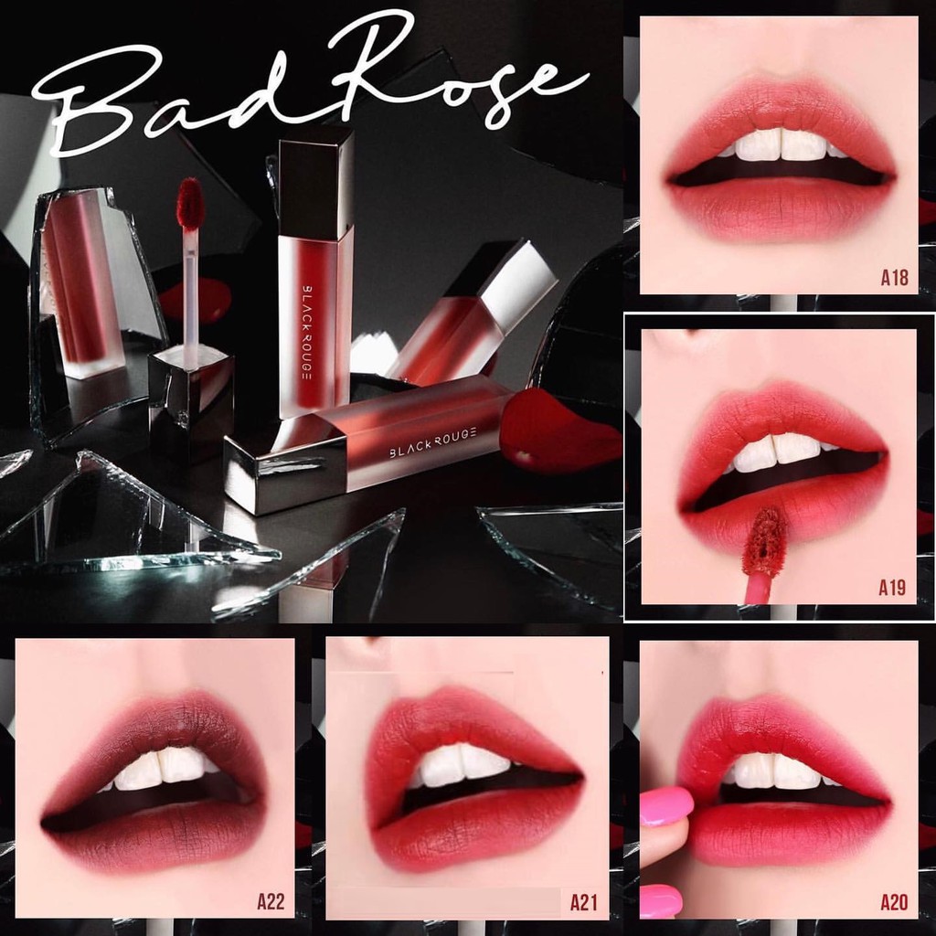 Son Kem Black Rouge Air Fit Velvet Tint Version4 Bad Rose