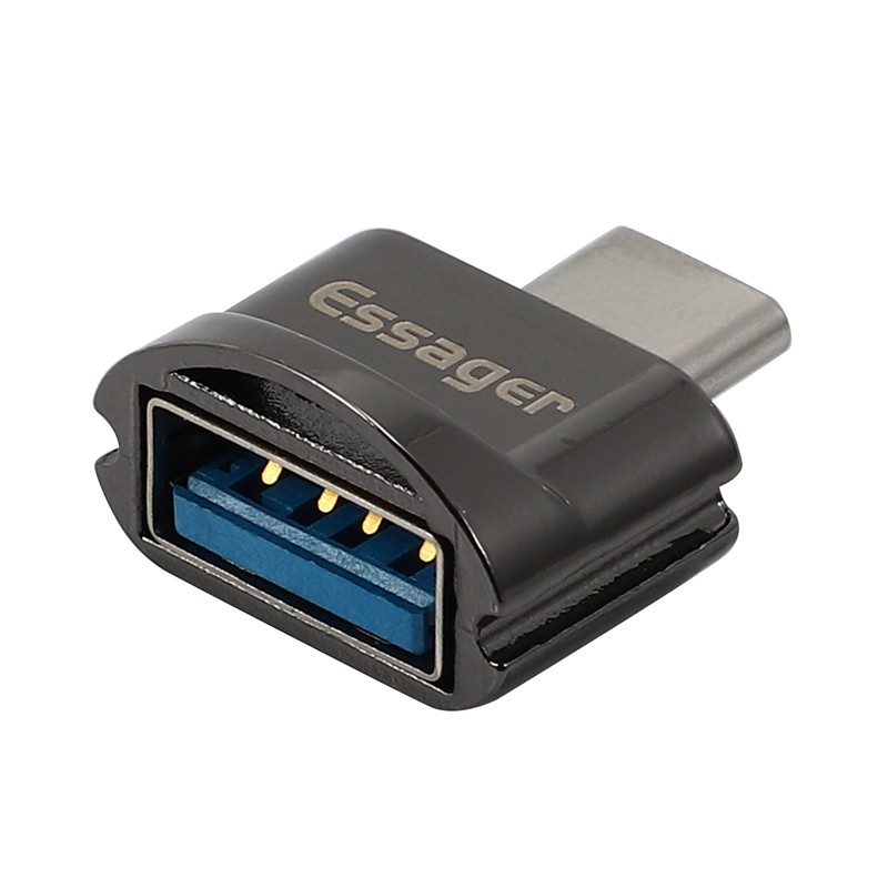 ESSAGER Đầu Chuyển Đổi Usb 3.0 Type-C Sang Otg Cho Samsung S10 Xiaomi Mi 9 Oneplus 7 Pro 6t