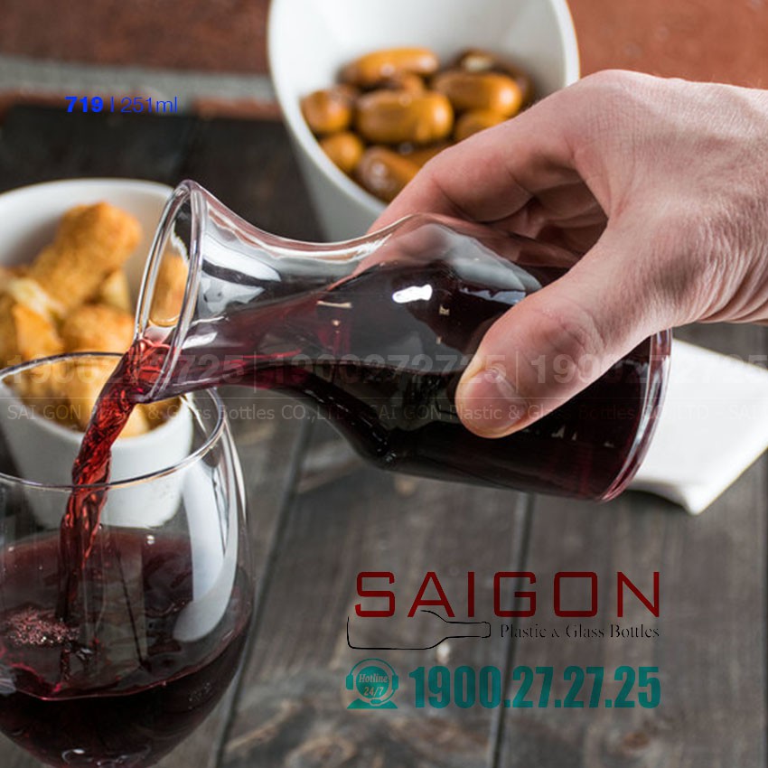 [Mã LIFE10K1904 giảm 10K đơn 20K] Bình Rót Thủy Tinh Decanter 133ml , 251ml | Tùy Chọn Dung Tích | BigBuy360 - bigbuy360.vn