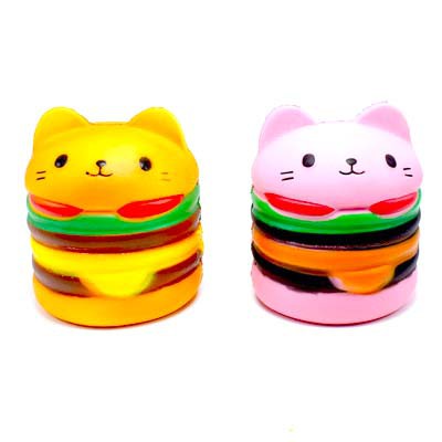 ĐỒ CHƠI SQUISHY BÁNH HUMBUGER MÈO ĐẸP