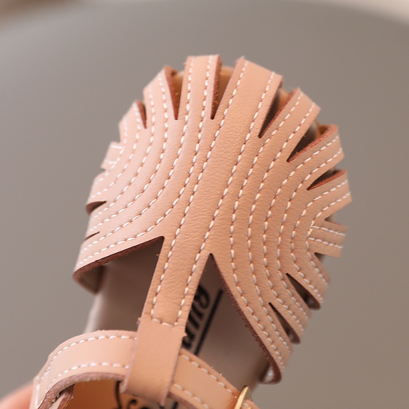 Sandal tập đi cho bé gái da mềm thoáng khí , giày tập đi dành cho bé từ 8 tháng đến 2 tuổi chống trơn trượt