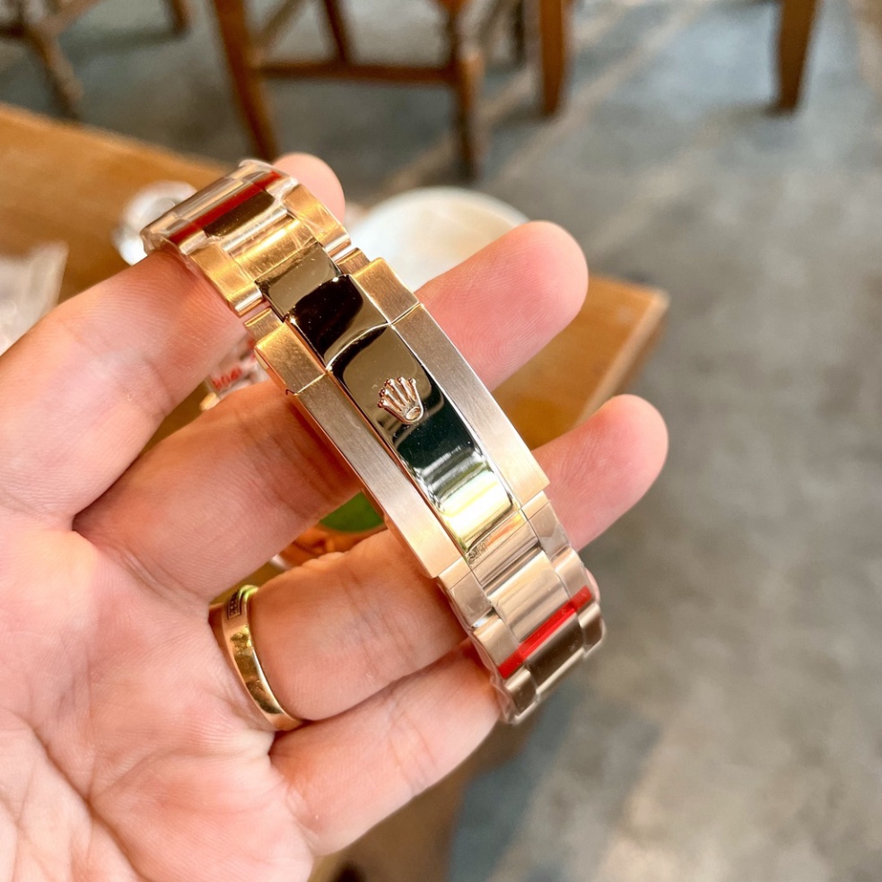 Đồng Hồ Nam RoLex Sapphire RA33 Mặt NÂU Day-Date Máy cơ Automatic Nhật Chống xước Tuyệt Đối
