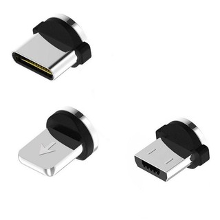 Đầu Sạc Nam Châm Rời LIGHTNING/ MICRO USB/ TYPE C Dùng cho cáp sạc nam châm xoay 360 độ