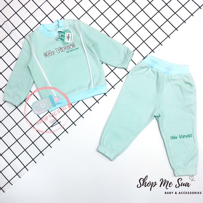 LIL-Little love Bộ nỉ ấm cho bé dày dặn