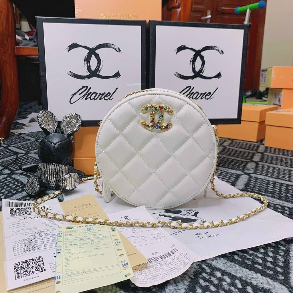 Túi Chanel Tròn đính đá
