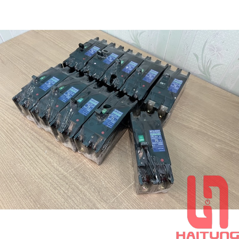 Atomat 2 Pha 75A Mitsubishi, CB 75A 2 Pha, Hàng Tháo Tủ, đã qua sử dụng.