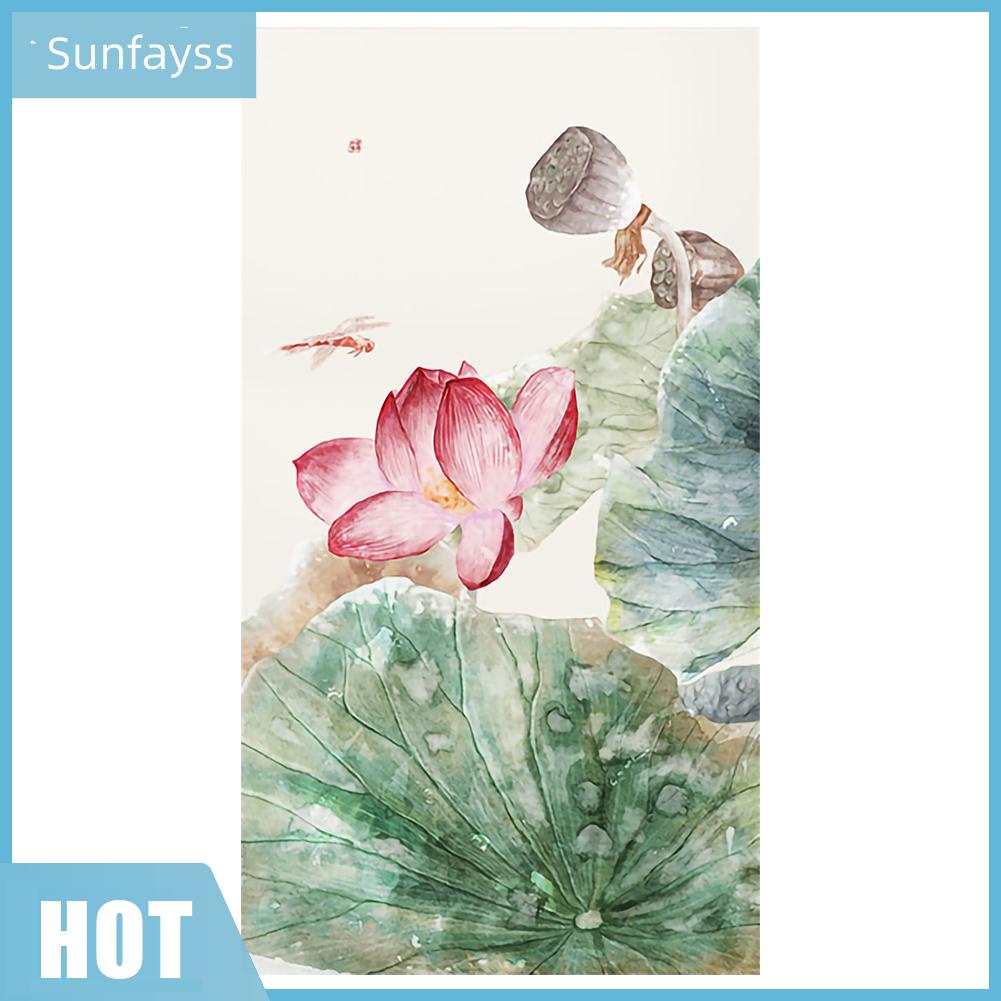 Bộ Tranh Thêu Chữ Thập Tự Làm 11CT Hình Hoa Sen Xinh Xắn