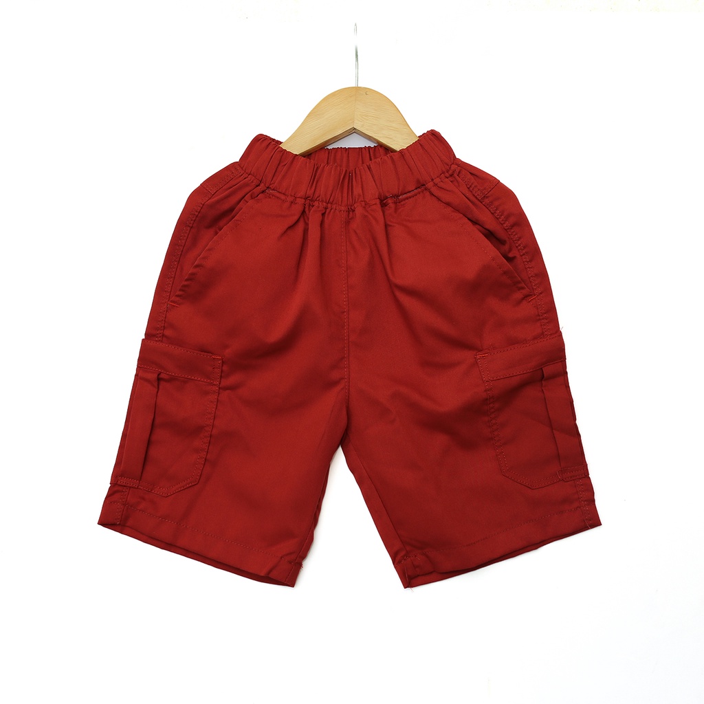 Quần Short Bé Trai Túi Hộp Đơn Giản Vải Co Giãn Nhẹ Từ 22-38 ký