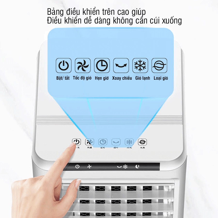 Quạt điều hòa hơi nước HUYNDAI BL205 -BLR - quạt phun sương làm mát không khí - Tặng Hộp đá khô -BH 12 Tháng