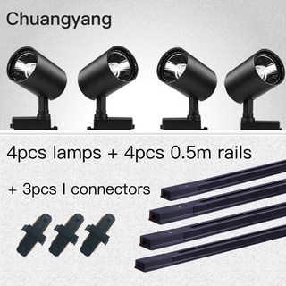 Đèn Rọi Ray COB CHUANGYANG 12w 20w 30w 40w Set 4 Siêu Sáng Chất Lượng Cao