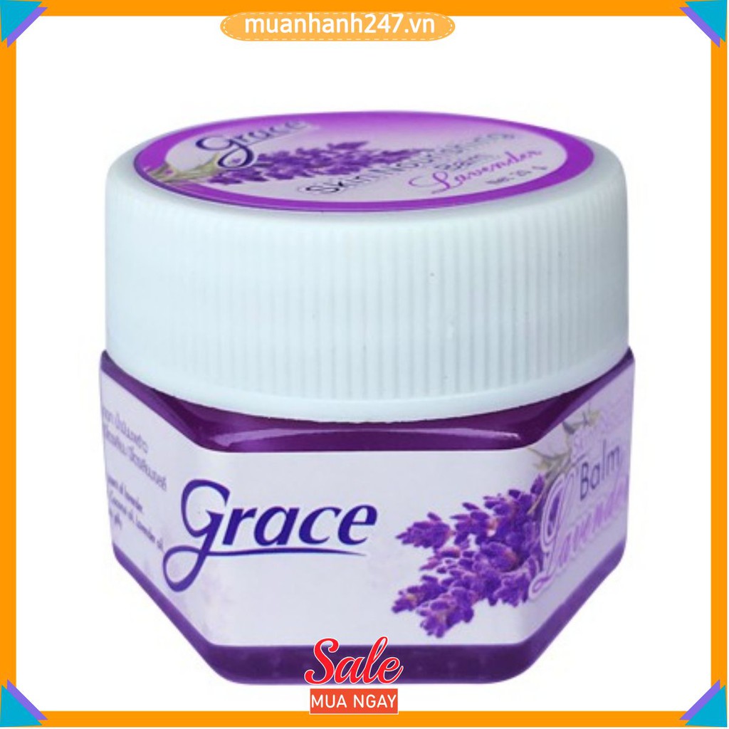 Dầu Cù Là Giúp Ngủ Ngon Ngon, Thư Giãn GRACE Skin Nourishing Balm Lavender 20g - Thái Lan