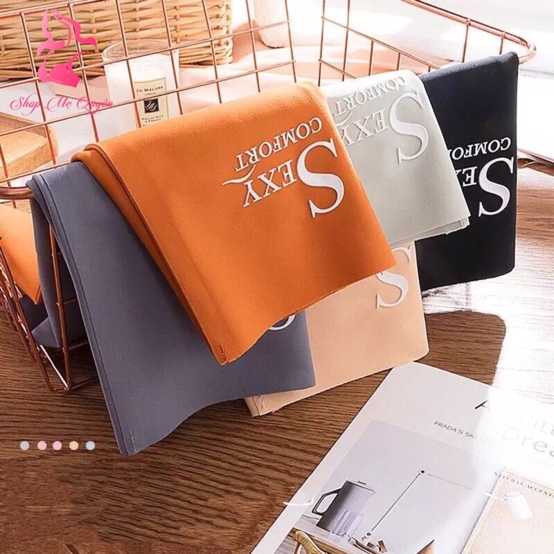 Quần lót su không đường may phối chữ nổi Sexy gen bụng kháng khuẩn