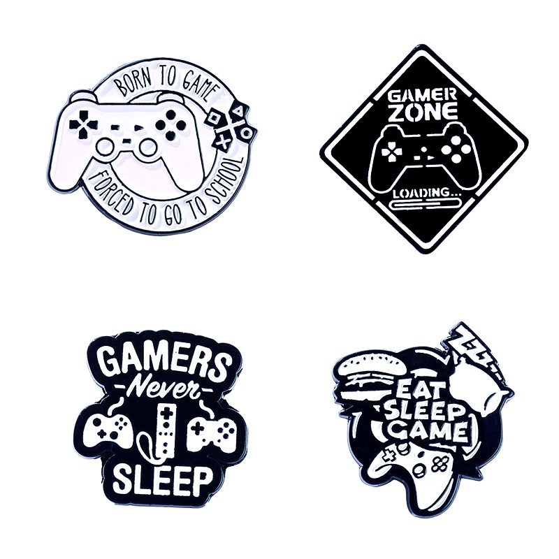 Huy hiệu cài áo bằng kim loại tráng men in chữ Game Player Player Player Player