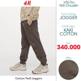 Quần Jogger Kaki Nam Lưng Thun Màu Nâu Đen - FO76 Kho Hàng Xuất Dư