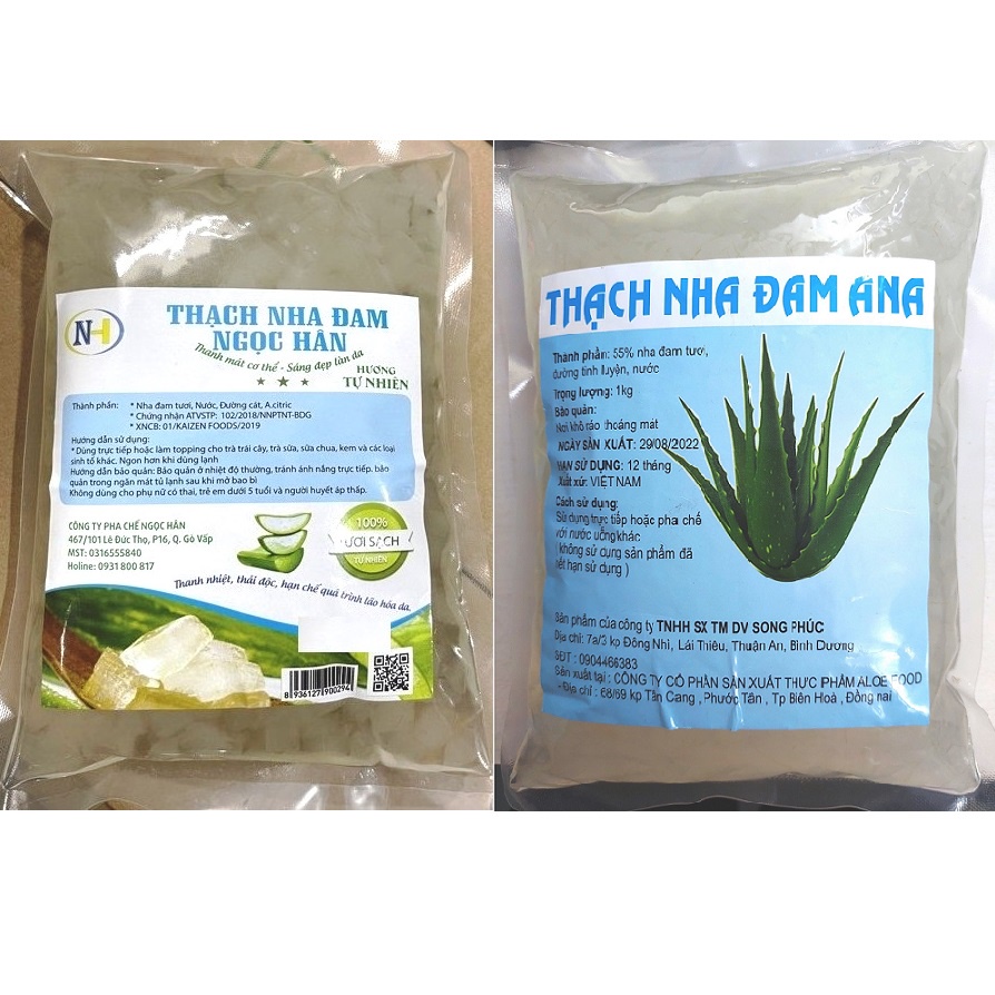 Thạch nha đam ngâm nước đường - túi 1kg