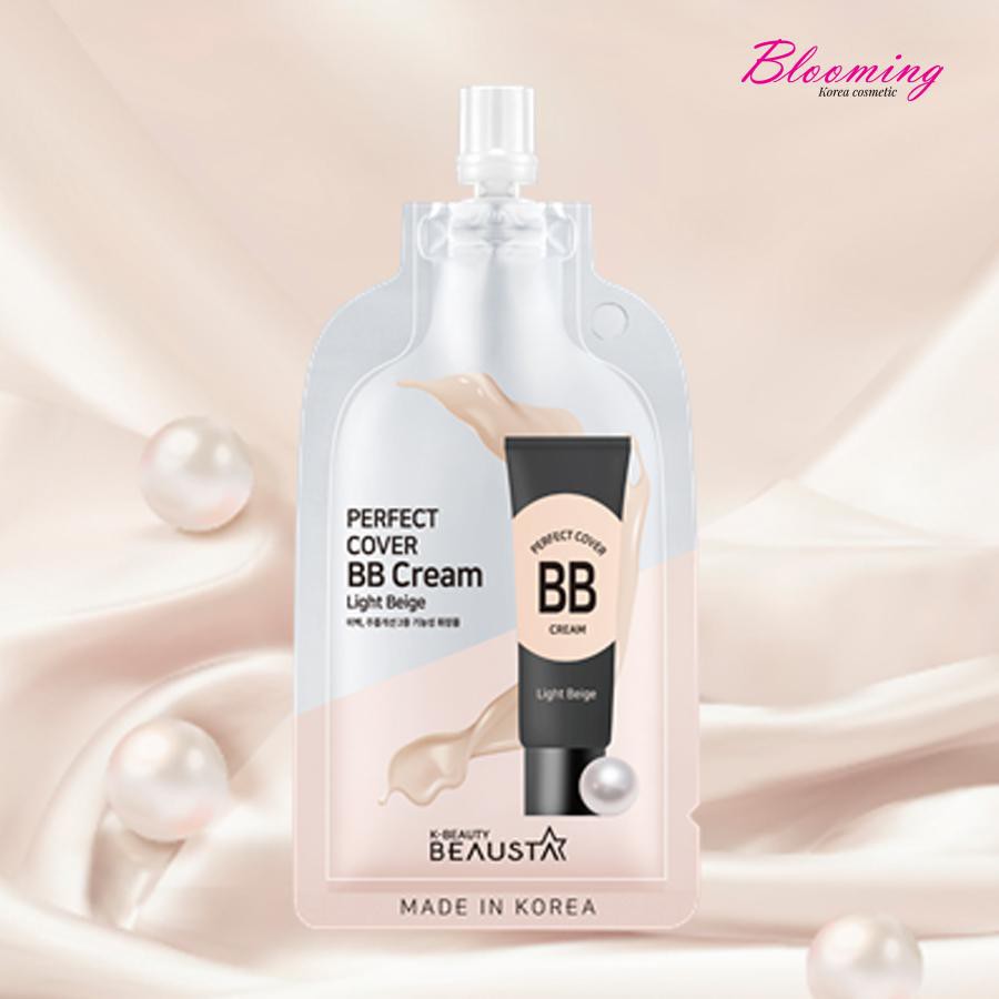 Kem Nền Che Khuyết Điểm 24H Lâu Trôi Beausta-Perfect Cover BB Cream Light Beige 10ml