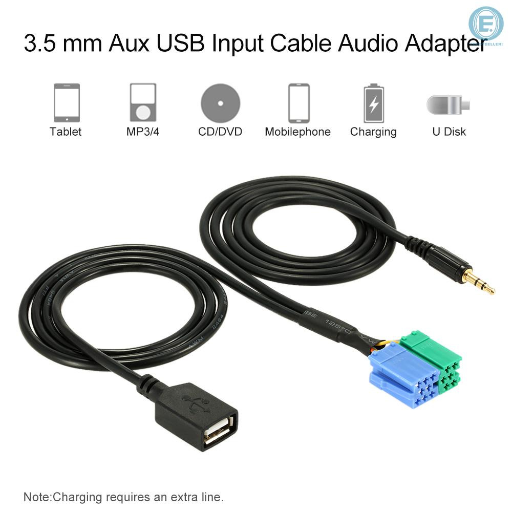 Cáp Chuyển Đổi Âm Thanh Aux Usb Kkmoon3.5 mm Cho Ipod Iphone 6s 6 Plus 6 5s 5c 5 Mp3 Hyundai Kia Sportage