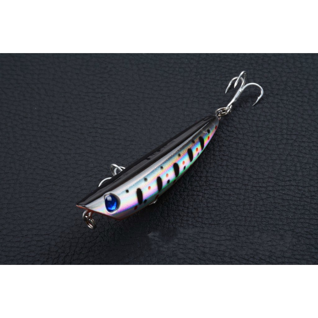 Mồi Câu Cá Giả Bằng Nhựa Cứng 8cm/9g Có Móc Câu 3D