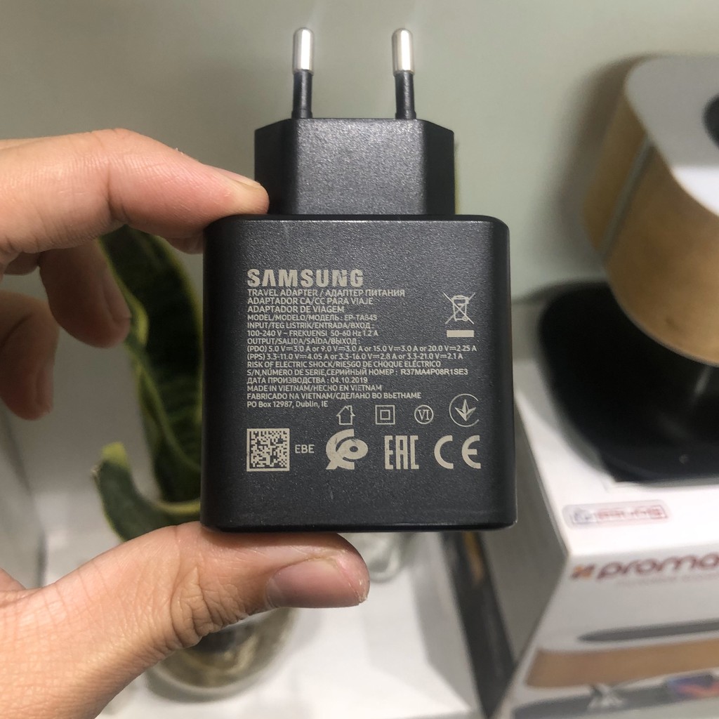 Bộ sạc nhanh Samsung Travel Adapter 45W EP-TA845X - Hàng Chính Hãng
