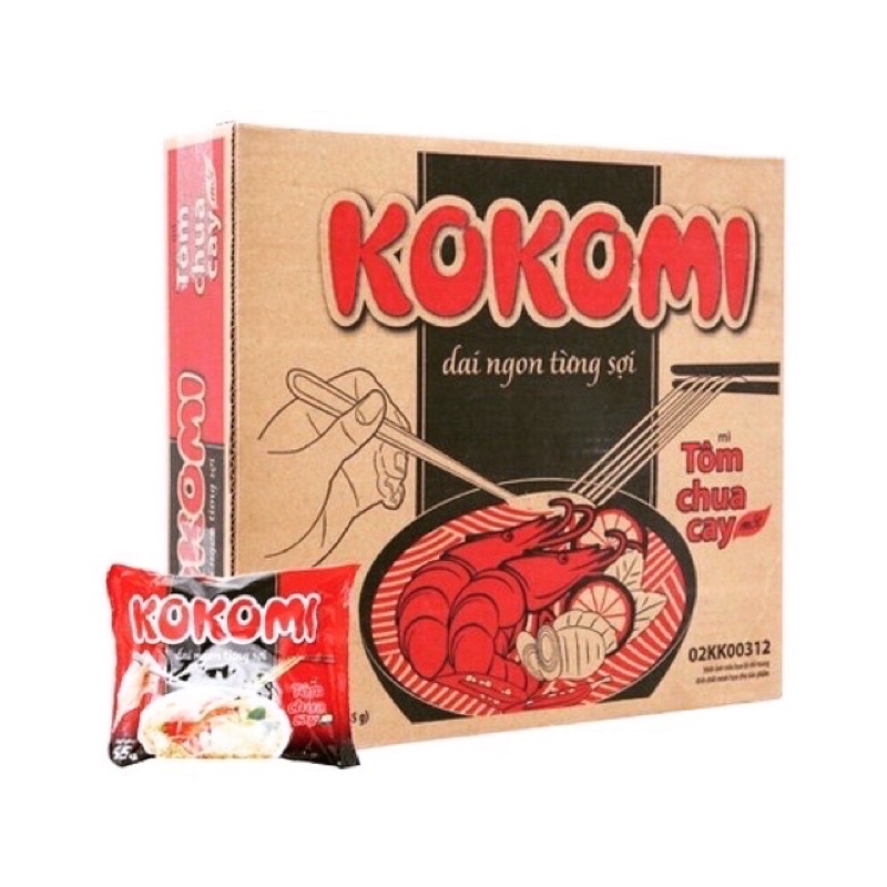 Mì Kokomi Tôm Chua Cay 90g / 65g - combo 3 gói | BigBuy360 - bigbuy360.vn