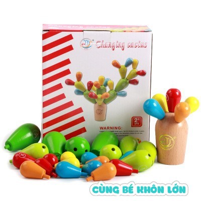 Bộ Lắp Ghép Cây Xương Rồng Theo Chữ CáI Sáng Tạo Cho Bé - TG56