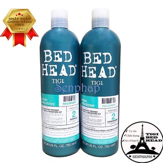 Dầu gội Tigi xanh dương ❤️Free Ship❤️ cặp gội xả 750ml phục hồi tóc hư tổn nhanh hiệu quả