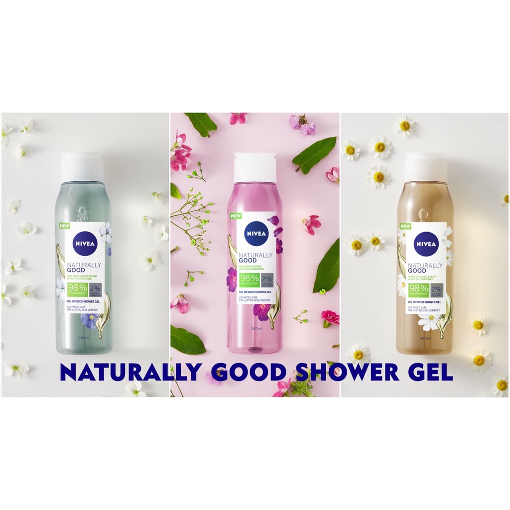 Sữa tắm NIVEA Nature Fresh 300ML – Hàng Đức