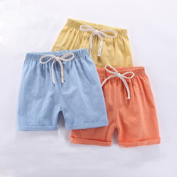 Quần Ngố Có Gắn Dây Cho Bé Trai Bé Gái Chất Đũi Tôn Dáng Phong Cách Size 10-35kg
